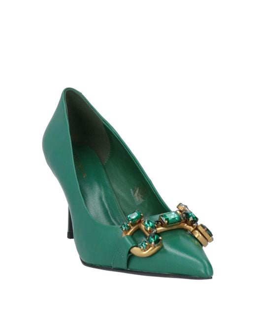 Tosca Blu Green Pumps Leather