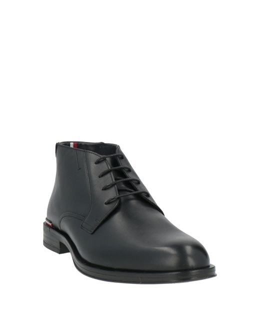 Tommy Hilfiger Black Ankle Boots for men