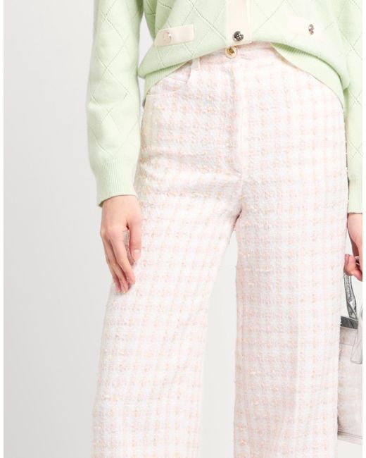 Sandro White Light Pants Polyester