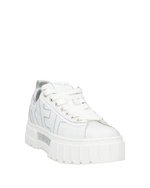 Replay White Trainers