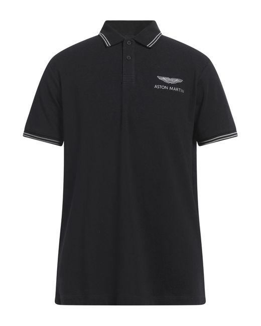 Polo Hackett de hombre de color Black