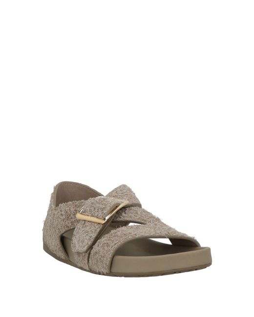 Loewe Gray Sandals Leather