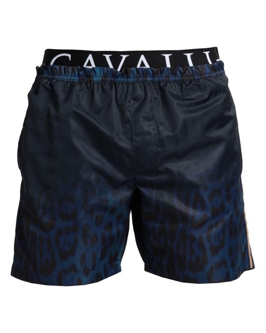 Roberto Cavalli Blue Swim Trunks for men