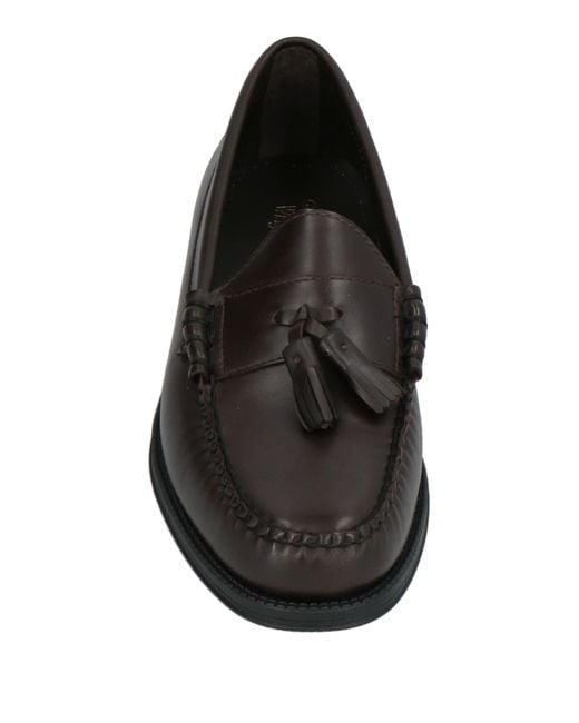 G.H.BASS Black Loafers Leather for men