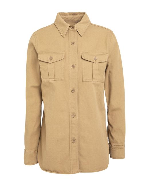 Isabel Marant Natural Camel Denim Shirt Cotton