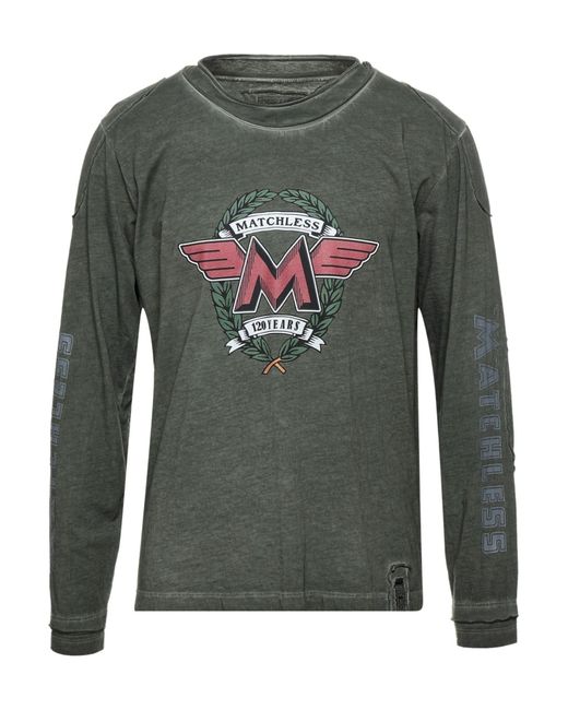 Matchless Gray Military T-Shirt Cotton for men
