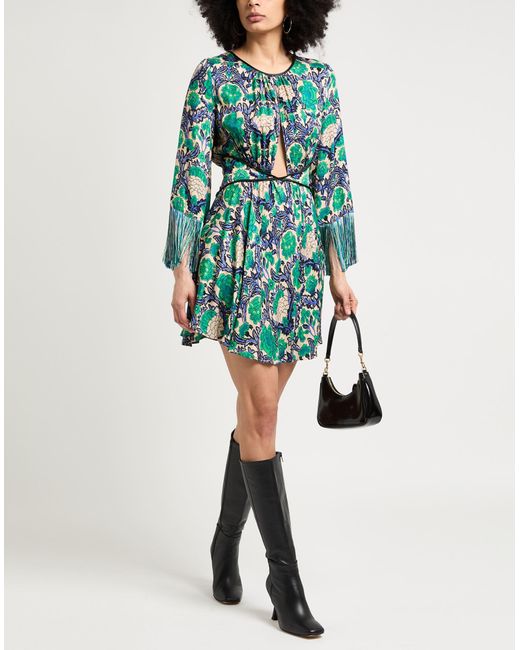 SIMONA CORSELLINI Green Mini-Kleid