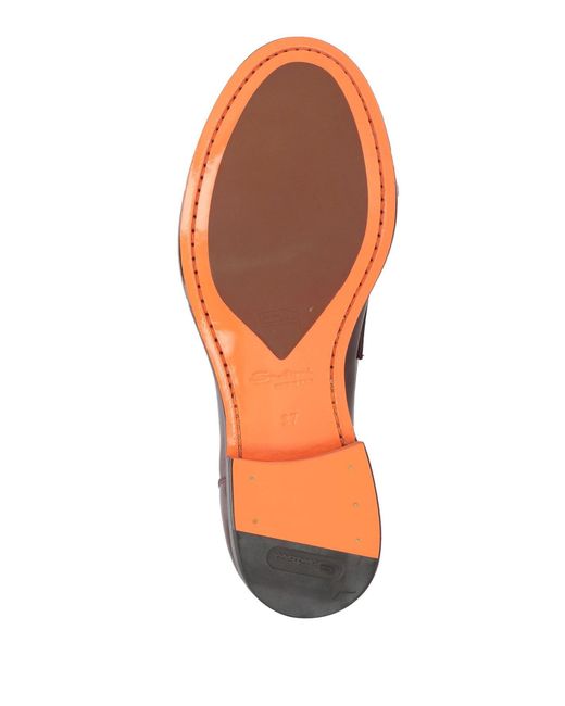 Santoni Red Loafer