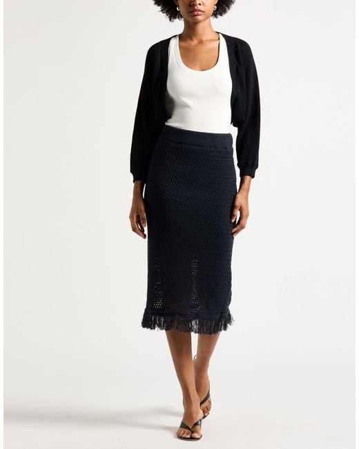 Peserico Blue Midi Skirt