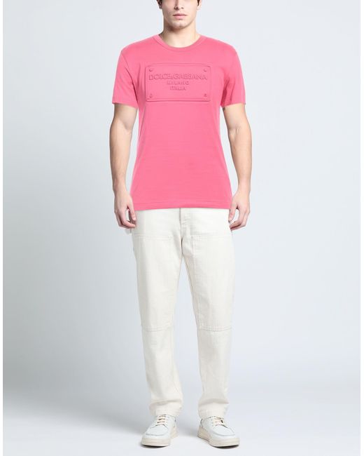 Camiseta Dolce & Gabbana de hombre de color Pink