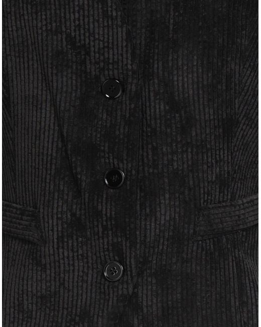 ViCOLO Black Tailored Vest Polyester, Nylon, Elastane