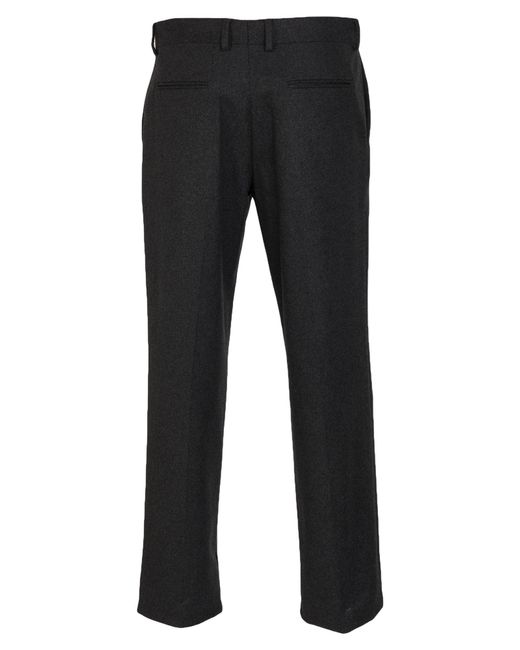 Fendi Gray Charcoal Pants Cashmere, Elastane for men