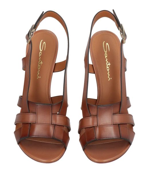 Santoni Brown Sandals