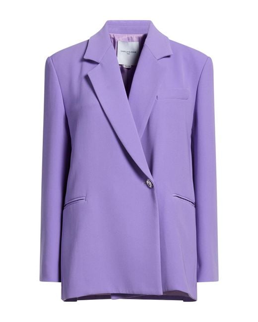 Isabelle Blanche Purple Blazer Polyester, Elastane