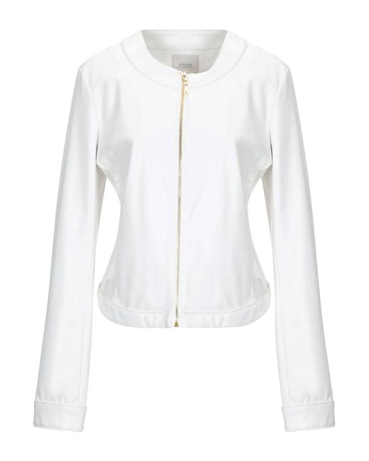Guess Jacket in White - Lyst
