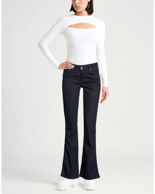 Pepe Jeans Blue Jeans Cotton, Polyester, Elastane