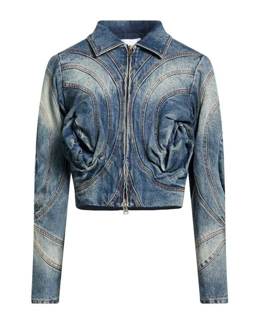 MARRKNULL Blue Denim Outerwear