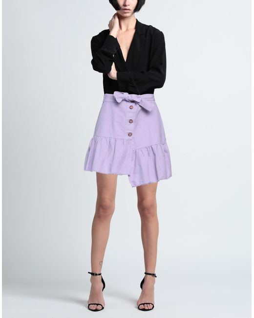 Kaos Purple Mini Skirt