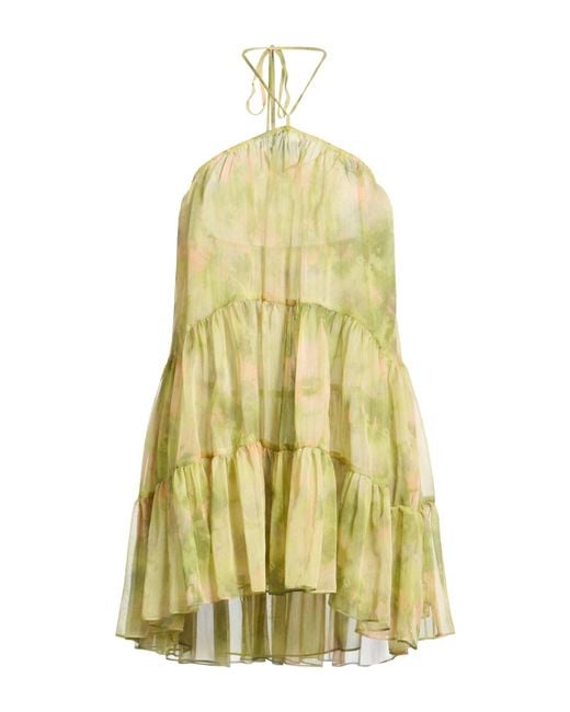 macy's summer dresses Ruffle-Trim Cut-Out Bandeau Mini Dress in White - L main image 0