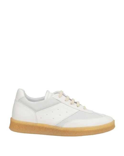 MM6 by Maison Margiela White Sneakers Leather for men