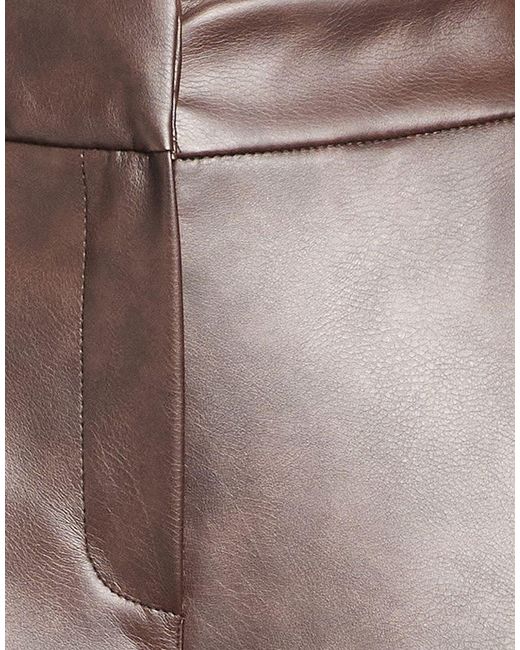 Kaos Brown Pants Polyester, Polyurethane