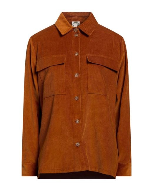Ines De La Fressange Paris Brown Shirt Cotton