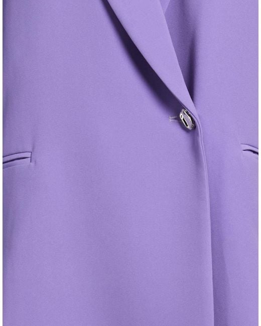 Isabelle Blanche Purple Blazer Polyester, Elastane
