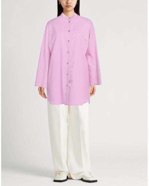 Agnona Pink Shirt Wool