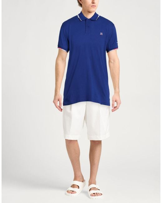 Harmont & Blaine Blue Polo Shirt Cotton for men