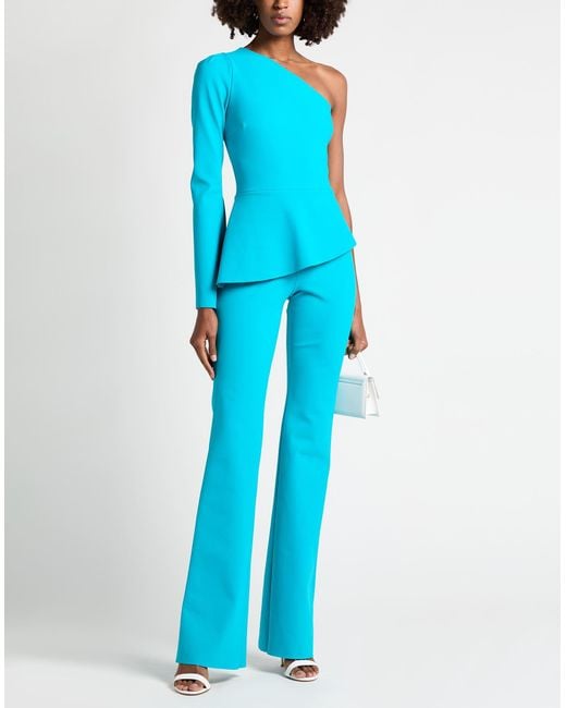 La Petite Robe Di Chiara Boni Blue Jumpsuit Polyamide, Elastane
