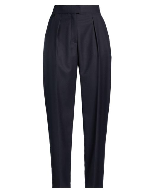 Agnona Blue Midnight Pants Wool