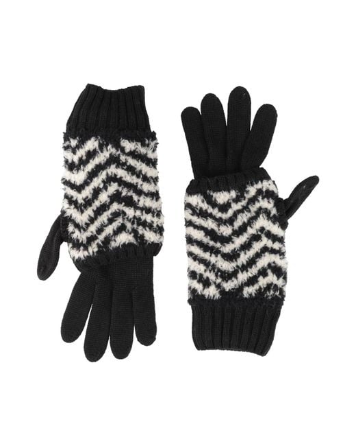 Kris Van Assche Black Gloves Merino Wool, Polyamide for men