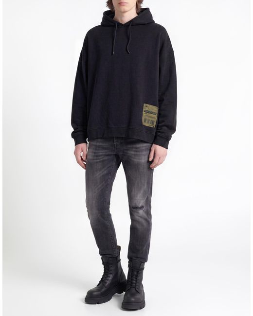 DSquared² Blue Sweatshirt Cotton for men