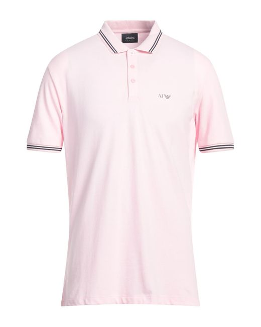 Armani Jeans Pink Polo Shirt for men