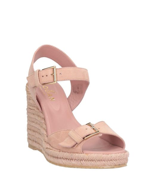 Espadrilles Hogan en coloris Pink