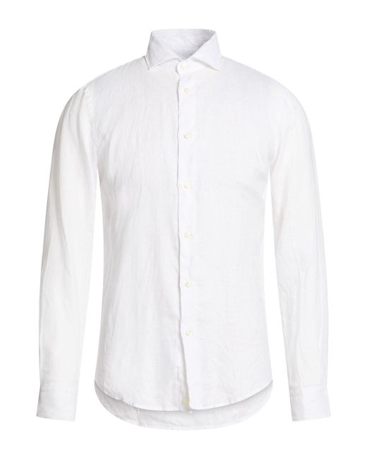 Brian Dales White Shirt Linen for men