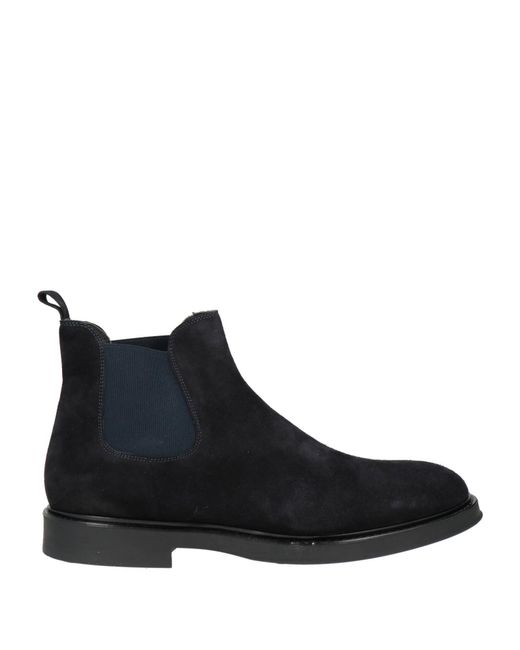Fedeni Black Midnight Ankle Boots Leather for men