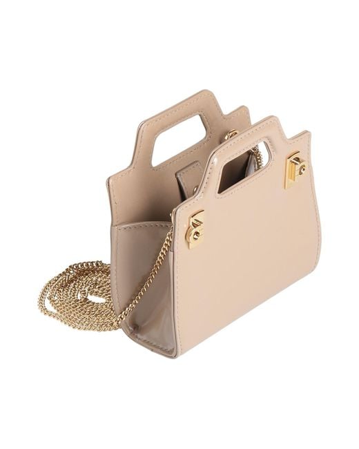 Borsa A Mano di Ferragamo in Natural