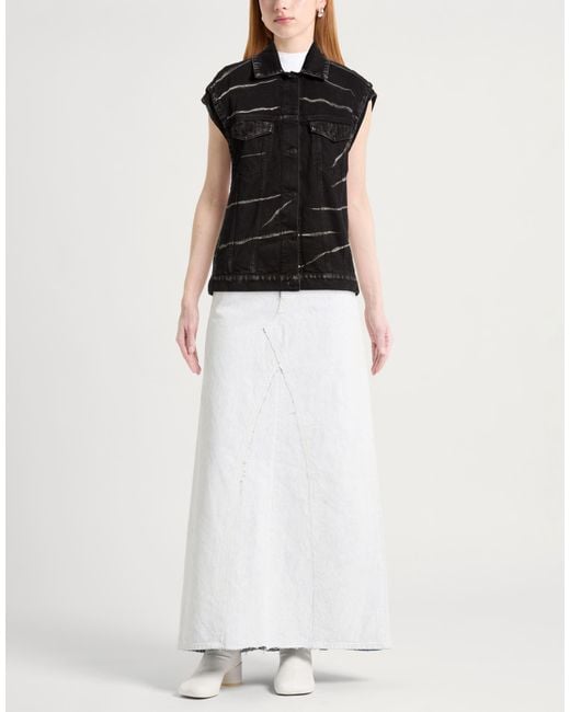 ViCOLO Black Denim Outerwear Cotton