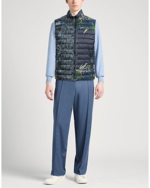 Herno Blue Vest Polyester for men
