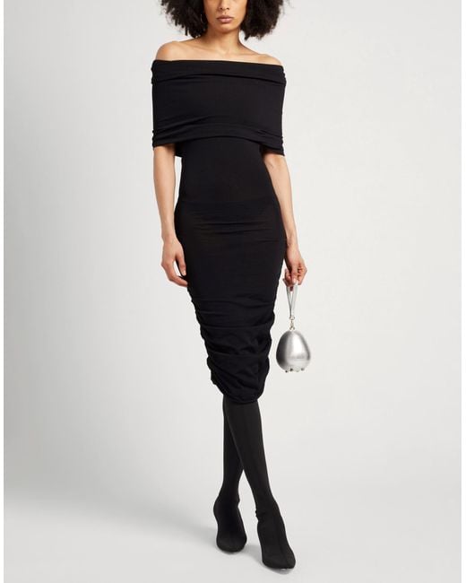 Khaite Black Midi Dress