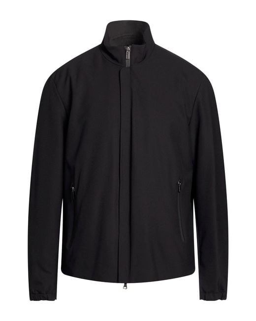 Paul & Shark Black Jacket Polyamide, Elastane for men