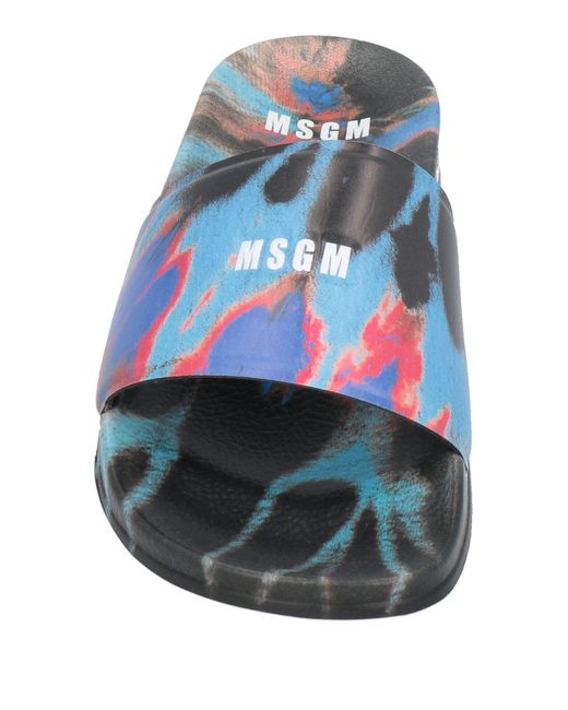 MSGM Blue Sandals