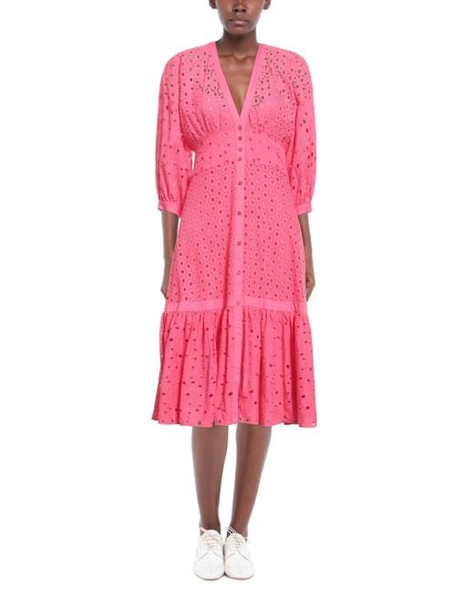 Pinko Pink Midi Dress