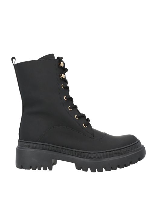 Pollini Black Ankle Boots Calfskin
