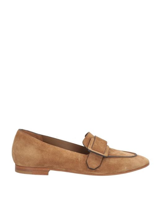 Roberto Del Carlo Brown Camel Loafers Leather
