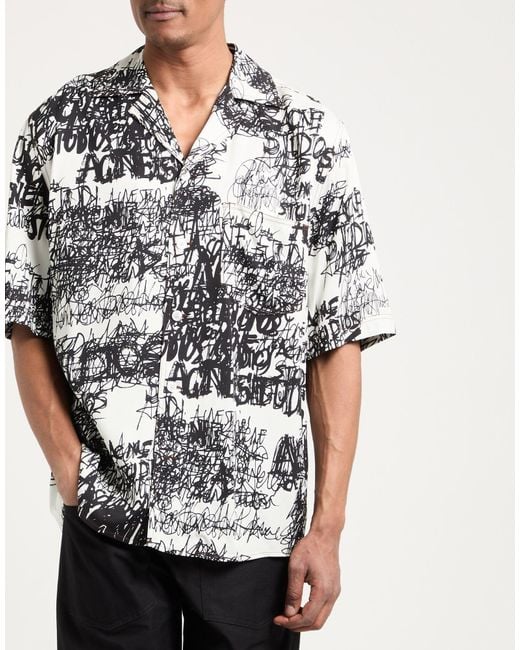 Acne White Shirt for men