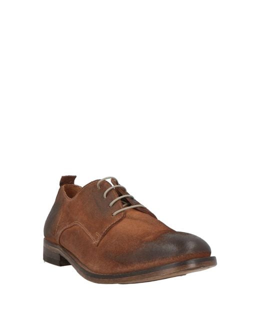 Moma Brown Lace-Up Shoes Leather