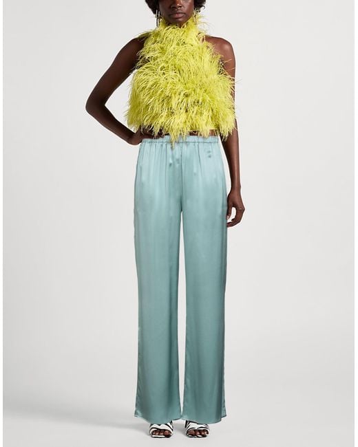 Antonelli Blue Pants Silk