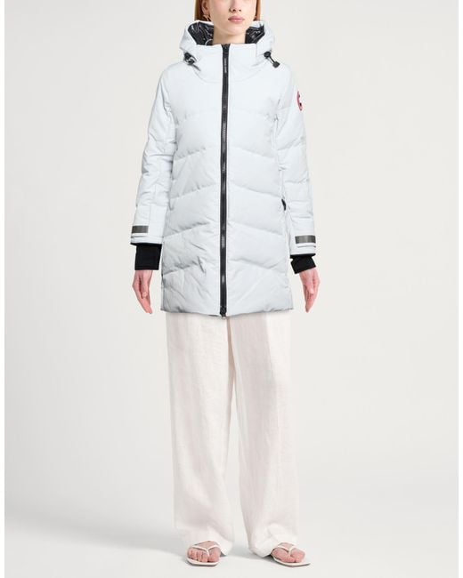 Canada Goose White Light Puffer Polyester, Cotton, Nylon